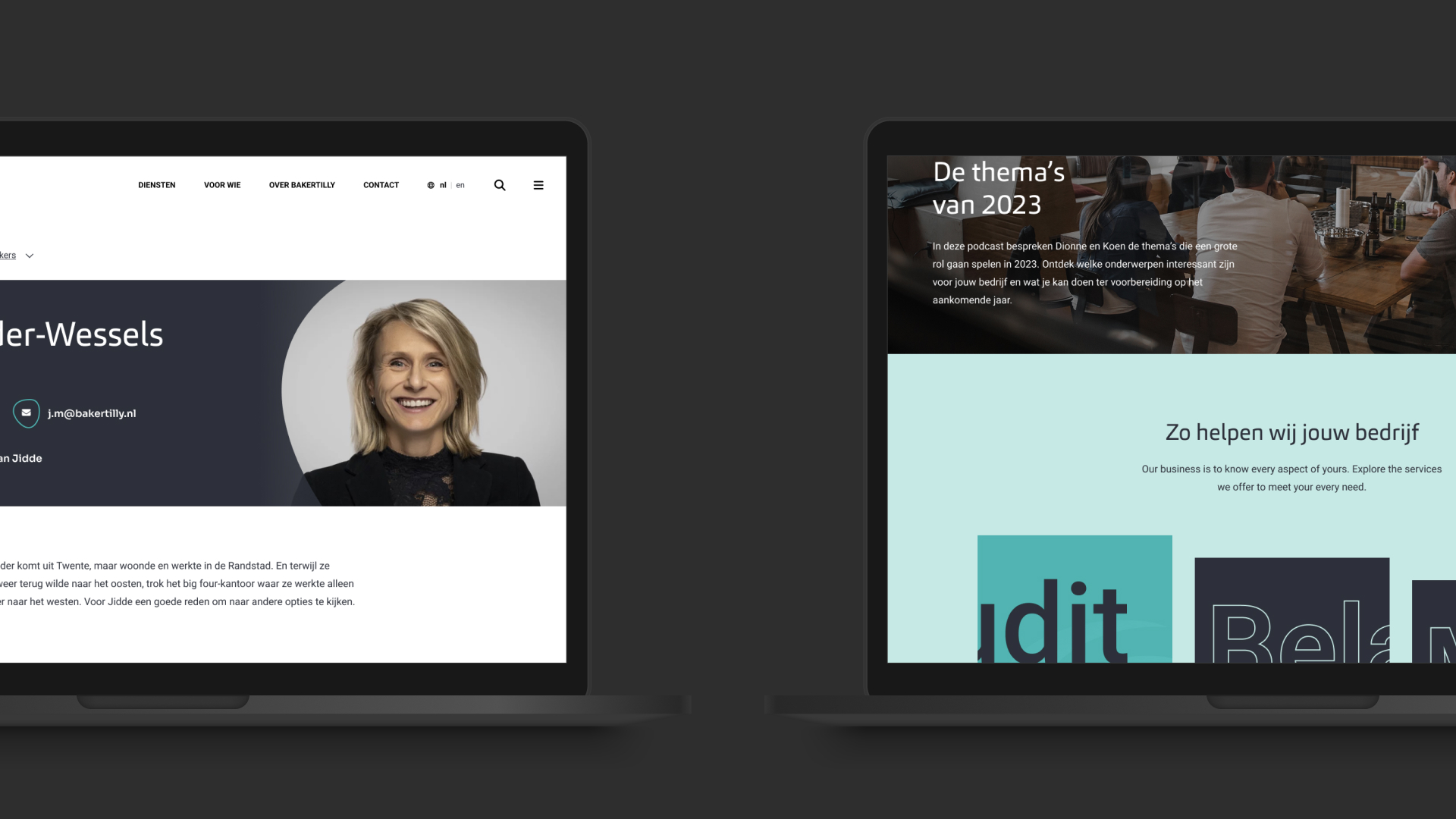 Double mockup of two screen